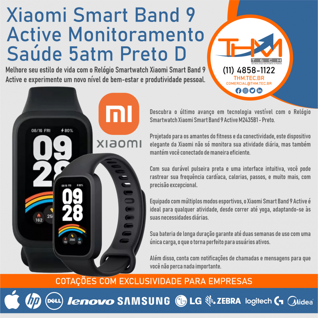 Campanha Xiaomi Smart Band 9